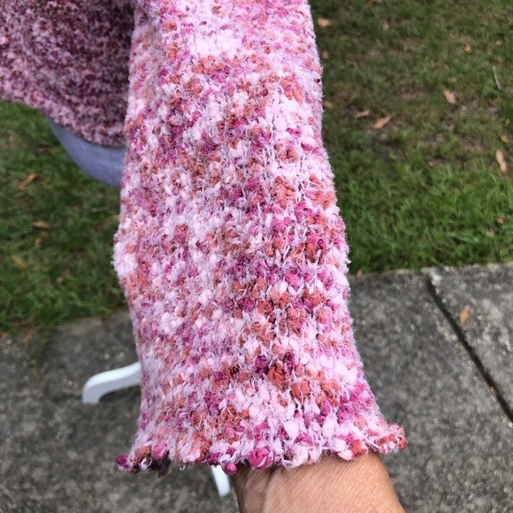 Pink Crop Sweater Cardigan from Eyeshadow Size XL - Picture 4 of 7